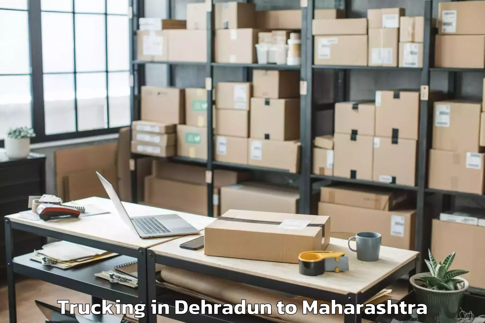 Trusted Dehradun to Dharashiv Trucking